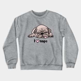 French Bulldog Puppy Loves Naps Crewneck Sweatshirt